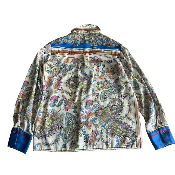 Zara Paisley Button Down Shirt - Picture 4 of 5